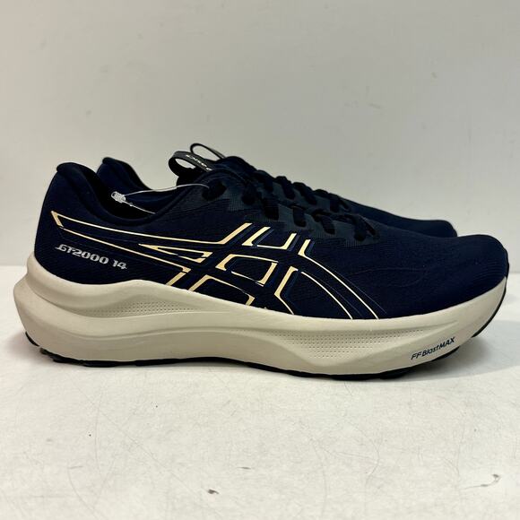 NWOT Asics GT-2000 14 Navy Blue / Gold / Cream RARE Unreleased colorway US 9 - Picture 1 of 9